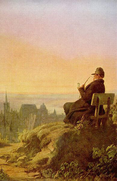 Carl Spitzweg Rast auf dem Weinberg